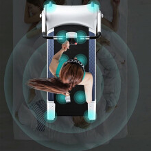 6Pcs Treadmill Mat Fitness Equipment Sound Insulation Shock Absorbing Floor Cushion Hardwood Floors Protection