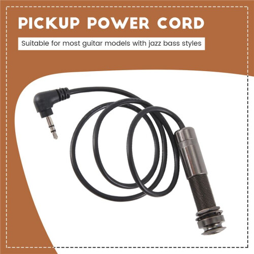 Guitar Pickup Cable Piezo Cable End Pin Jack Guitar Adapter Stereo Instrument Cable 1