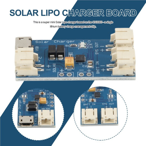 Solar Lipo LadegeräT Board CN3065 Lithium Batterie LadegeräT Board Modul