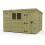 11 x 10 Pent Shed Tanalised (Single Door, With Windows) 2