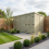 15 x 8 Pent Shed Tanalised (Double Door, No Windows) 1