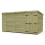 15 x 8 Pent Shed Tanalised (Double Door, No Windows) 2