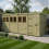 16 x 7 Pent Shed Tanalised (Single Door, With Windows) 1