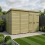 11 x 10 Pent Shed Tanalised (Double Door, No Windows) 1