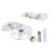 Led Ceiling Fan Light, Snail in Ceiling Fan with Light E27 Socket, Remote, 3-Color Dimmable Led, for Various Scenarios 1
