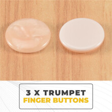 3 Pcs Trumpet Finger Buttons Valve Finger Trumpet Cap Screw Cover for Musical Bass Trumpet Accessories Yellow