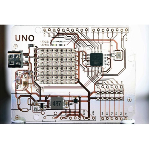 Transparent for  R3 Learning Board for  , Visual Acrylic PCB with Gravity Sensor & RGB LEDs 2