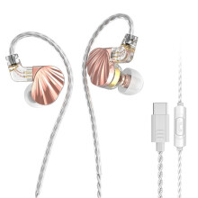 Wired Earphone in Ear 3.5mm Type-C Interface with Microphone HiFi Sound Effect Listen Music Game Wired Headset