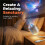 2-in-1  Projector Night Light, USB Star Projector with Adjustable Brightness,   Light Projector 3