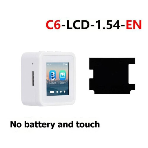 Placa de Desenvolvimento ESP32-C6 de 1,54 Polegadas com Tela LCD de 240x240 (Sem Bateria) para Xiaozhi Deepseek AI, Compatível com Wi-Fi 6 e BLE 5. 1