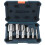 6-Piece NPT Pipe Tap Set Precise Steel Threading Tools for Woodworking for Clean Accurate Threads 1