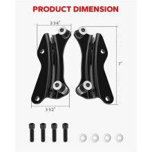 4-Punkts Dockningshårdvarukit för Davidson Touring Street Glide Electra Glide Road King Road Glide 2014-2024, 1kit