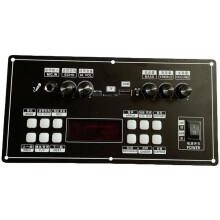 Placa Amplificadora 3,7 V para Dança Quadrada,Amplificador Som 20 W com Suporte para ,Entrada Auxiliar e Pen Drive,Gravação
