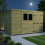 11 x 9 Pent Shed Tanalised (Double Door, With Windows) 3
