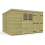 11 x 9 Pent Shed Tanalised (Double Door, With Windows) 2