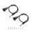 2PCS Panel D-Type Cable de Jack Estéreo Dual-Channel 6.35MM Hembra A 6.35MM Macho Cable de Placa de Pared 1