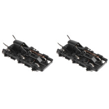 2X for HO Scale1:87 Undercarriage Bogie Model Container Railway Layout Electric Train Parts Chassis DIY Diorama