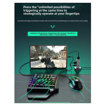 New X8Pro Max Keyboard and Mouse Converter High Sensitivity BT5.3 for Android for Harmony Mobile Phone Game Converter