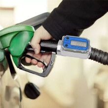 Turbine Digital Fuel Flow Meter Oval Gear Flow Gauge BSPT/NPT 1inch 200L/Min