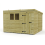 10 x 10 Pent Shed Tanalised (Single Door, With Windows) 2