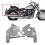 1Pair Motorcycle Chrome Front Fork Upper Frame Neck Covers for  V-Star XVS1100A XVS1100AW 1999-2011 3