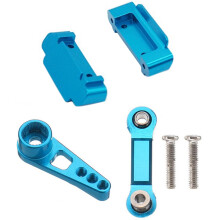 2Pcs Front Rear Bumper for  A959-B A969-B  & 1set Metal 25T Steering Servo Horn Arm + Metal Servo Rudder Rod