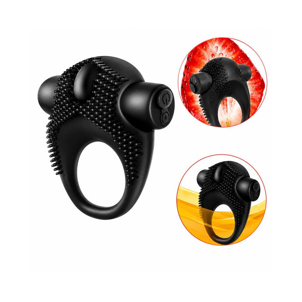 Oxballs Silicone Cock Ring With Vibrating Bullet Textured Male Enhancement Adult Toy