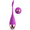 Rechargeable G-Spot Vibrating Egg Bluetooth Control USB Waterproof Body-Safe Silicone Purple 1