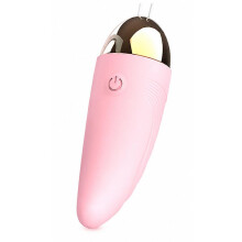 Rechargeable Mini Vibrating Egg Massager 2 USB Waterproof Body-Safe Silicone Light Pink