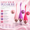 Rechargeable G-Spot Vibrating Egg Bluetooth Control USB Waterproof Body-Safe Silicone Purple 2