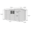 14 x 7 Pent Shed Tanalised (Double Door, With Windows) 4