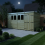 14 x 7 Pent Shed Tanalised (Double Door, With Windows) 3