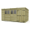14 x 7 Pent Shed Tanalised (Double Door, With Windows) 2