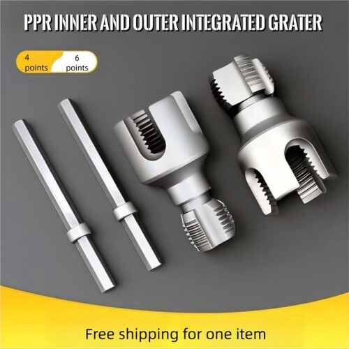 PPR Pipe Threader Kit Internal & External Pipe Threading Tool, Carbon Steel Die Set for PPR Pipe Tapping(1/2in+3/4in) 2