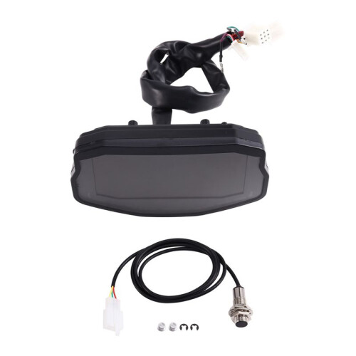 Universal Motorcycle LCD Digital Speedometer Odometer Tachometer /H MPH Gauge