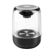 Trådlösa -Högtalare Kristallbelyst Minihögtalare Äkta Trådlös Stereo Högtalare Transparent LED Musikspelare