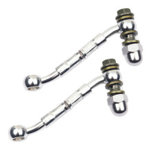 2X Motorcycle Hydraulic Brake Oil Hose Connector Modification Extension Tubing for