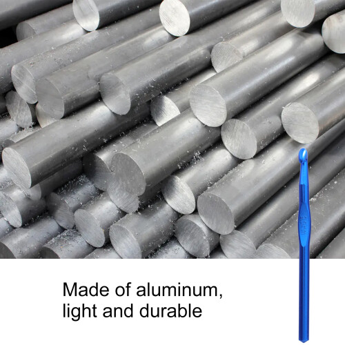 14er Set Häkelnadeln, Aluminium