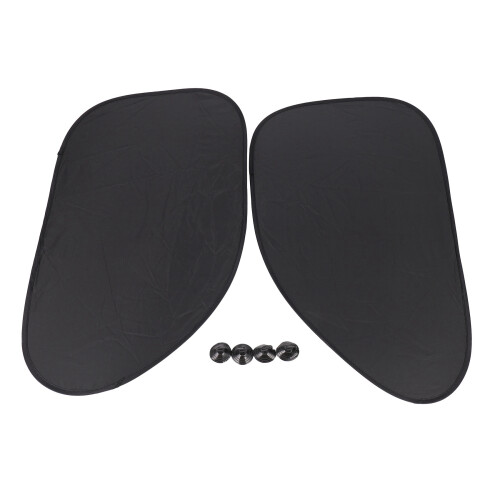 4Pcs Auto Car Side Window Sunshade Black Silver Color 2