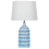 Beliani Table Lamp GEORGINA Ceramic Blue 1