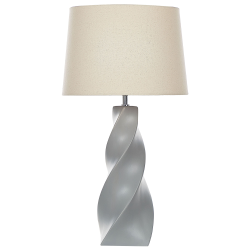 Beliani Table Lamp BELAYA Ceramic Grey
