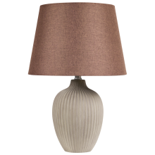 Table Lamp FERGUS Ceramic Brown