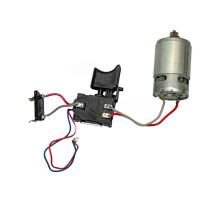 Power Drill Motor Assembly for 12V Dual Speed Lithium Cordless Drill 12 Tooth Motor Replacement Parts