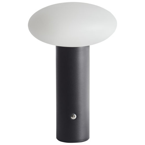 Beliani Wireless LED Table Lamp BUAYAN with Dimmer Metal Black