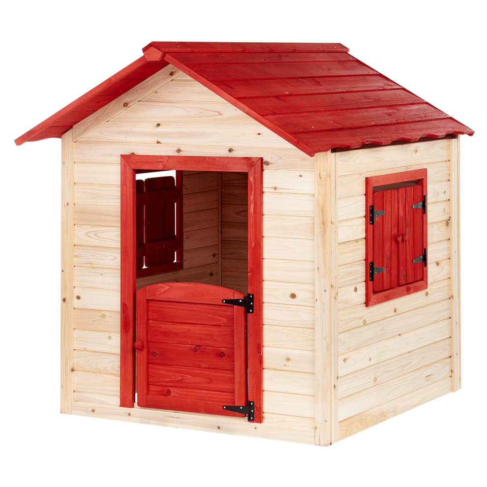 Beliani Garden Playhouse Pelopio Fir Wood Light Brown