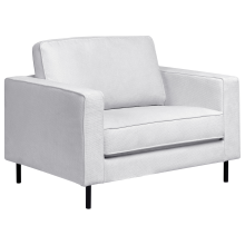 Armchair SAVALEN Fabric Light Grey