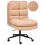 Beliani Office Chair ADDISON Boucle Peach Pink 1