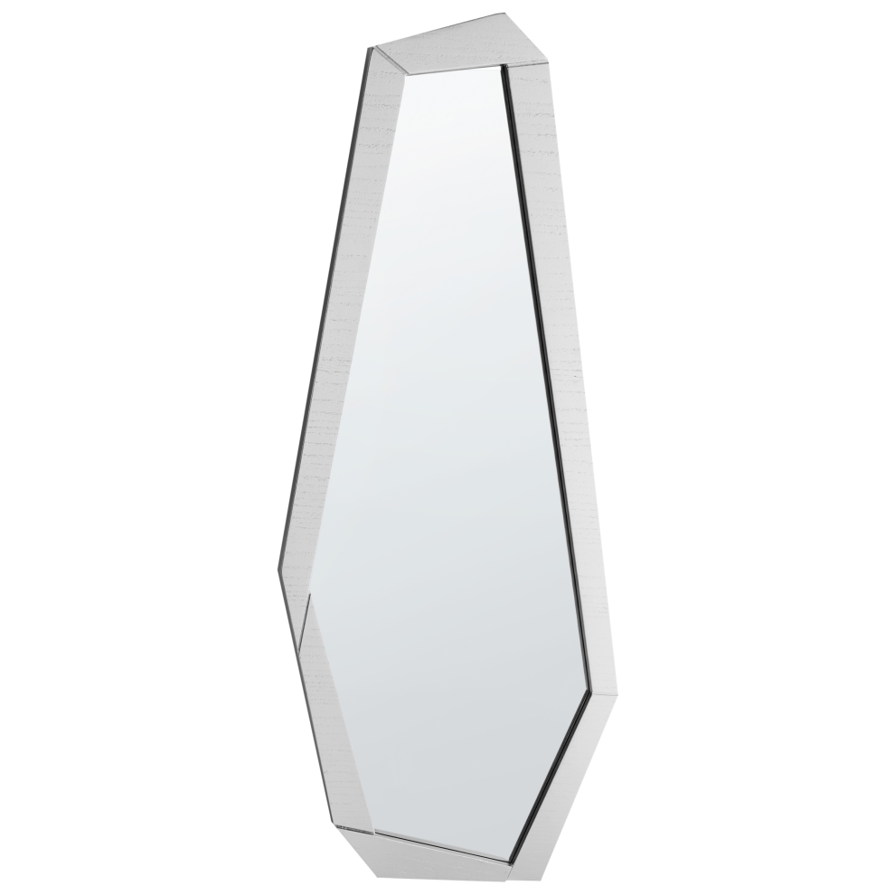 Beliani Wall Mirror Chanu 44 Cm 104 Cm Silver