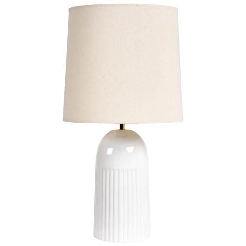 Beliani Table Lamp SALIENTE Ceramic Off-White