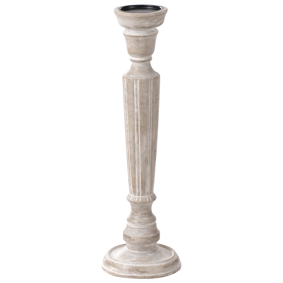 Candle Holder MALLAWI Mango Wood 50 cm Light Brown